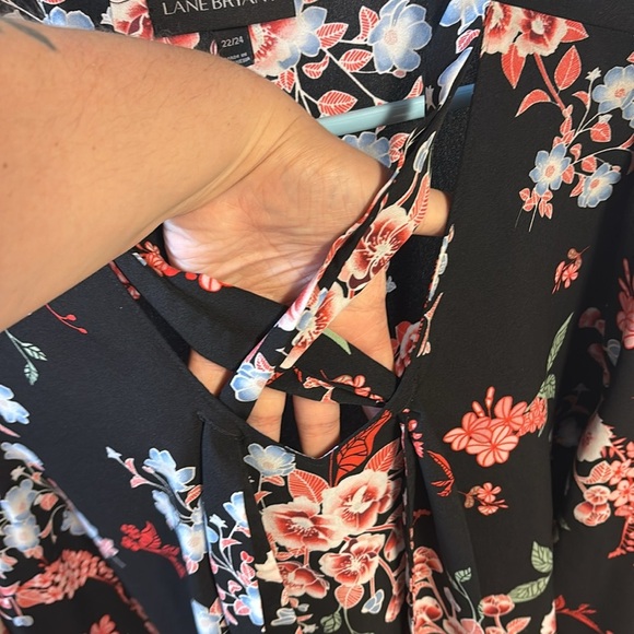 Lane Bryant Long Sleeve Floral Blouse - Picture 3 of 7